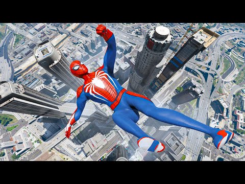 GTA 5 SPIDERMAN Ragdolls Epic (Euphoria Physics Showcase)