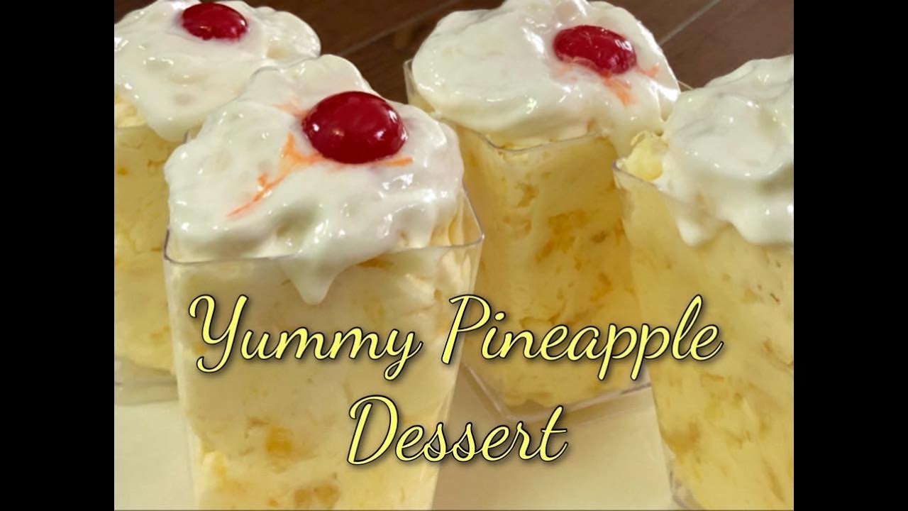 EASY PINEAPPLE DESSERT  A must try!