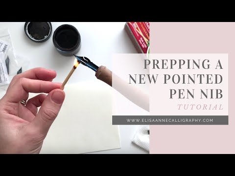 Prepping a New Nib for Calligraphy || Calligraphy Tips & Tricks