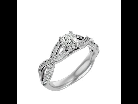 Inel de Logodna Art Deco Dazzling Aur Galben 18k Real Diamonds - Roxanne