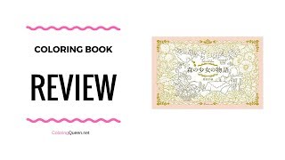 Forest Girl Dream Coloring Postcard Book -  Ida Chiaki