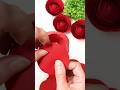 DIY Super Easy Paper Rose Using A Glass Red Paper Rose Tutorial Diy Paperflower Shorts