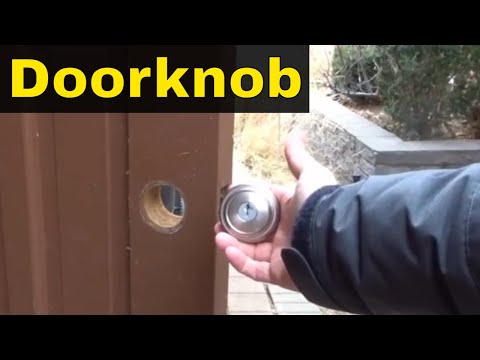 How To Install A Weiser Keyed Entry Doorknob-Full Tutorial