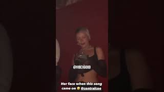 Doja Cat reacts to the DJ playing Central Cee  in the Club. She feeling it or nah? 😳