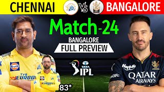 IPL 2023 Match-24 | Chennai Vs Bangalore Playing 11 | CSK Vs RCB IPL 2023 Line-Up | RCB Vs CSK 2023
