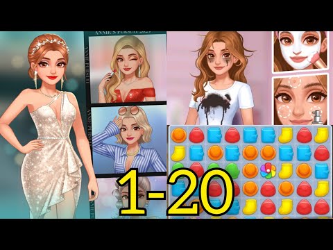 Annie's Pursuit - Gameplay Walkthrough Level 1-20 (Android) #makeover #match