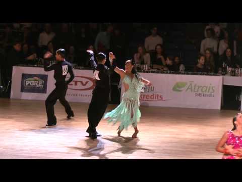 00232 Nikolay Chernov & Evgenia Florinskaya - Samba 1/2 Youth Latin Baltic Grand Prix 2012 Latvia