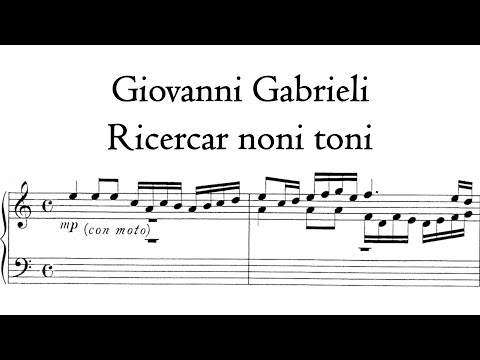 Giovanni Gabrieli - Ricercar noni toni - Colombi Organ, Valvasone, Hauptwerk
