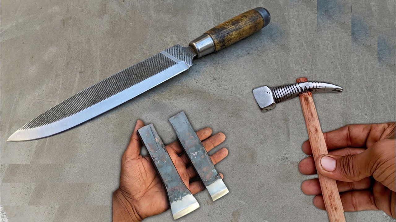 Top 3 Fantastic Blacksmithing Projects | Making  Knife | Making A Hammer | Chheni Making & Chisel 