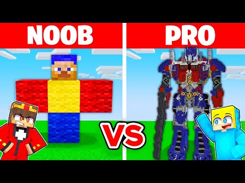 Ukri - Minecraft NOOB vs PRO: GIANT TRANSFORMERS BUILDING CHALLENGE ⛏