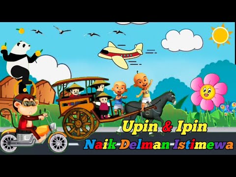 Upin & Ipin Riding the Special Delman | Popular Children's Songs Version 2023 | Delman Animation