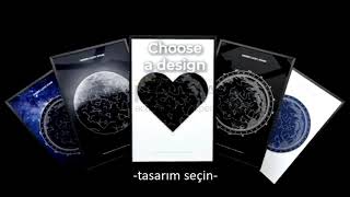 Kişiye Özel Çerçeveli Astroloji Gökyüzü Doğum Yıldız Haritası