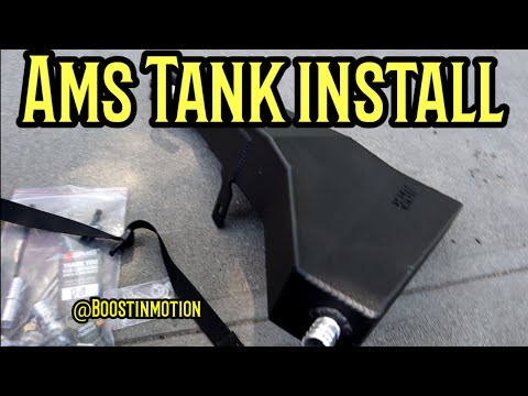 AMS fender tank install Q50 Q60 Red Sport