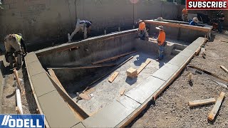 How to Build and Pour Concrete Pool Coping (Brand New Pool Build)