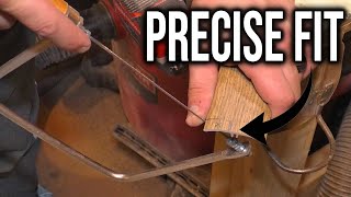 How to Cut Vinyl Floor Transition Strip Around Door Jambs | The Fixer Clips