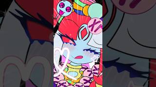 ⚠返り血表現注意⚠【手描きmeme】魔姫カーリィでAha! #オレカバトル2 #shorts #animation