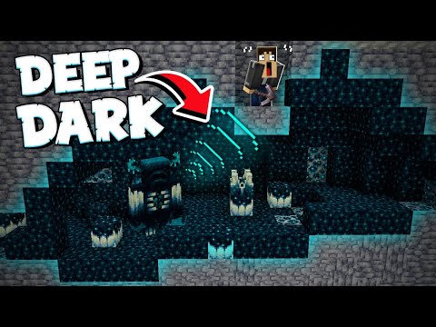 FINALMENTE ACHAMOS a CAVERNA DO WARDEN (DEEP DARK) no MINECRAFT SURVIVAL