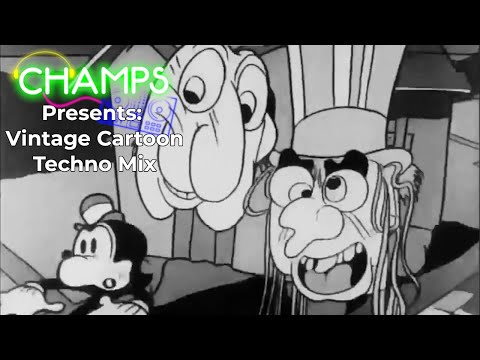 Champs Presents: 30-Minute Drumcode Techno Mix | Tripped Out Vintage Cartoon Visuals