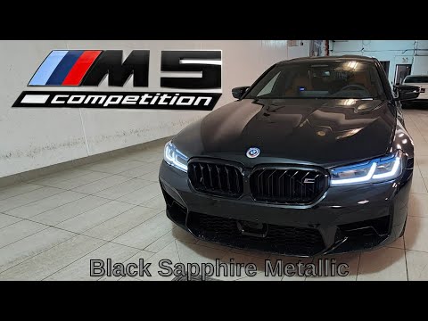 NEW ARRIVAL!  2023 BMW M5 Competition Black Sapphire Metallic on Aragon/Black