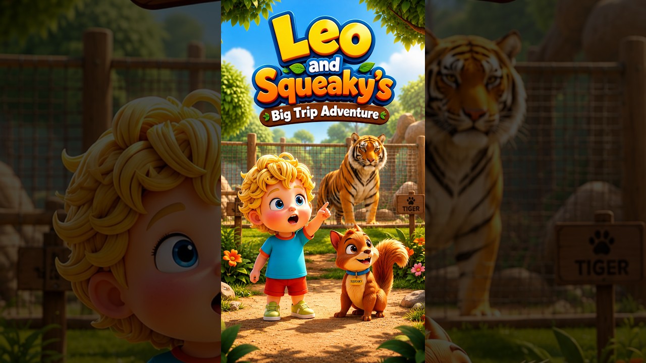 10 AMAZING Zoo Animals You Must See! 🦁 Leo & Squeaky’s Big Trip Adventure #animatedshort #zoo
