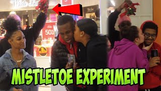 Mistletoe Public Social Experiment 🎄😘 How to help your friends get kisses