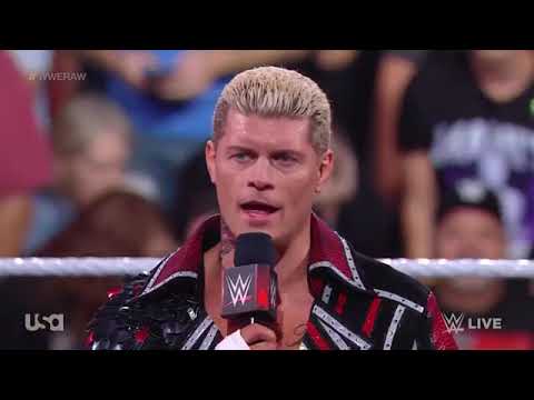 dominik mysterio confront cody rhodes raw 9/18/23