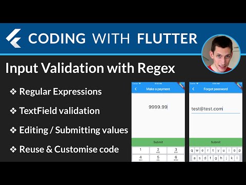 Flutter Input Validation with RegExp