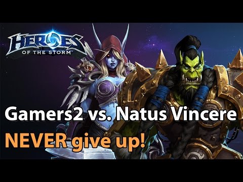 ► Heroes of the Storm (Pro Gameplay) - Never give up! Gamers2 vs. NaVi