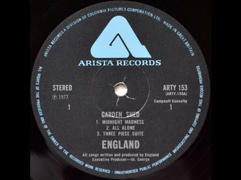 England - Garden Shed (Side 2) Very Rare 1977 UK Prog Rock LP £180