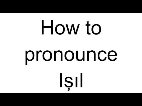 How to Pronounce Işıl (Turkish)