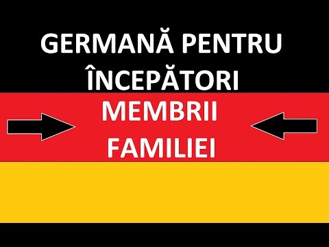 Invata germana | rapid si usor | MEMBRII FAMILIEI