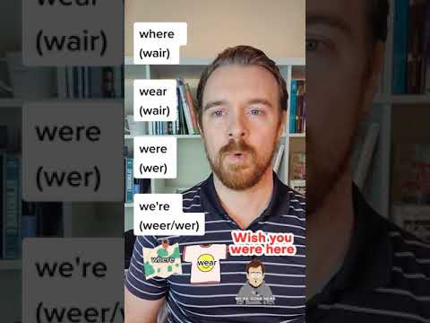 where, wear, were, we're