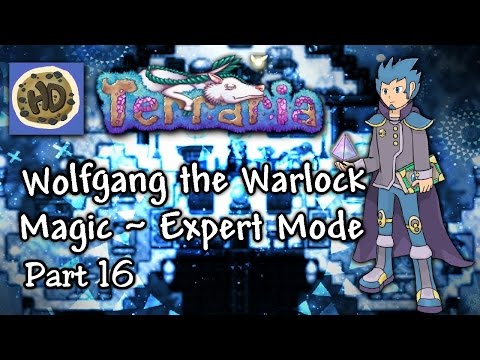 Terraria 1.3 Expert Warlock Let's Play Part 16 Bosses, Upgrades, & Pixels! | 1.3 mage playthrough