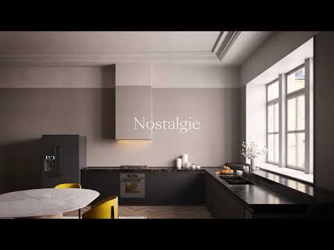 ILVE Nostalgie – Graphite mat with burnished finishes built-in cooking appliances