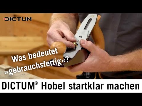 DICTUM Hobel optimieren - »gebrauchsfertige« Hobel startklar machen #dictum #werkstattausrüstung