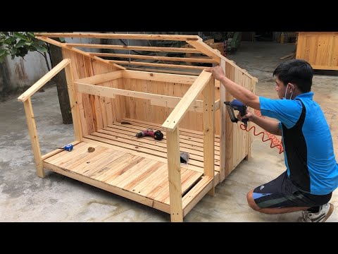 Techniques Woodworking Skills Design Ideas Wooden House // Amazing Woodworking Tips Large Wood House