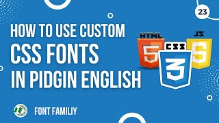Download lagu Know How To Add Custom Fonts with HTML CSS in Pigin English mp3