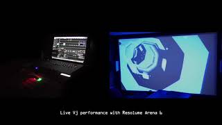 Video thumbnail for Live Vj performance - Resolume Arena 6 - Samson Conspiracy midi controller by Leonardo Cucchetti Lighting-Video