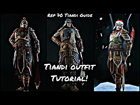 Tiandi Outfit Tutorial! (Rep 70 Tiandi Guide) | For Honor ​⁠