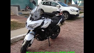 preview picture of video 'Kawasaki Versys 650 MY 2015 on a windy day.'