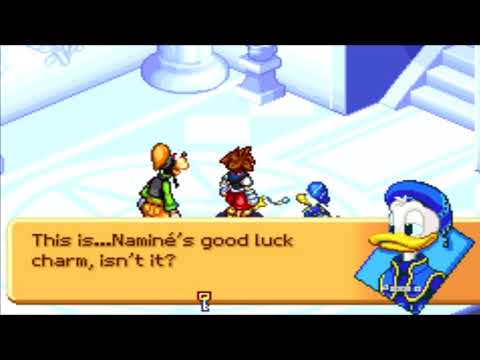 Kingdom Hearts Chain of Memories (GBA) Cutscene #94 The False Charm turned into a World Card