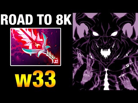 w33 Shadow Fiend 7962MMR with Bloodthorn Road to 8k Again! - Dota 2