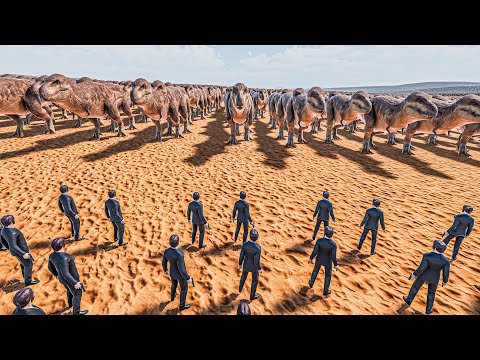 CAN 100 JOHN WICK STOP 100.000 T-REX? - Ultimate Epic Battle Simulator 2 UEBS 2