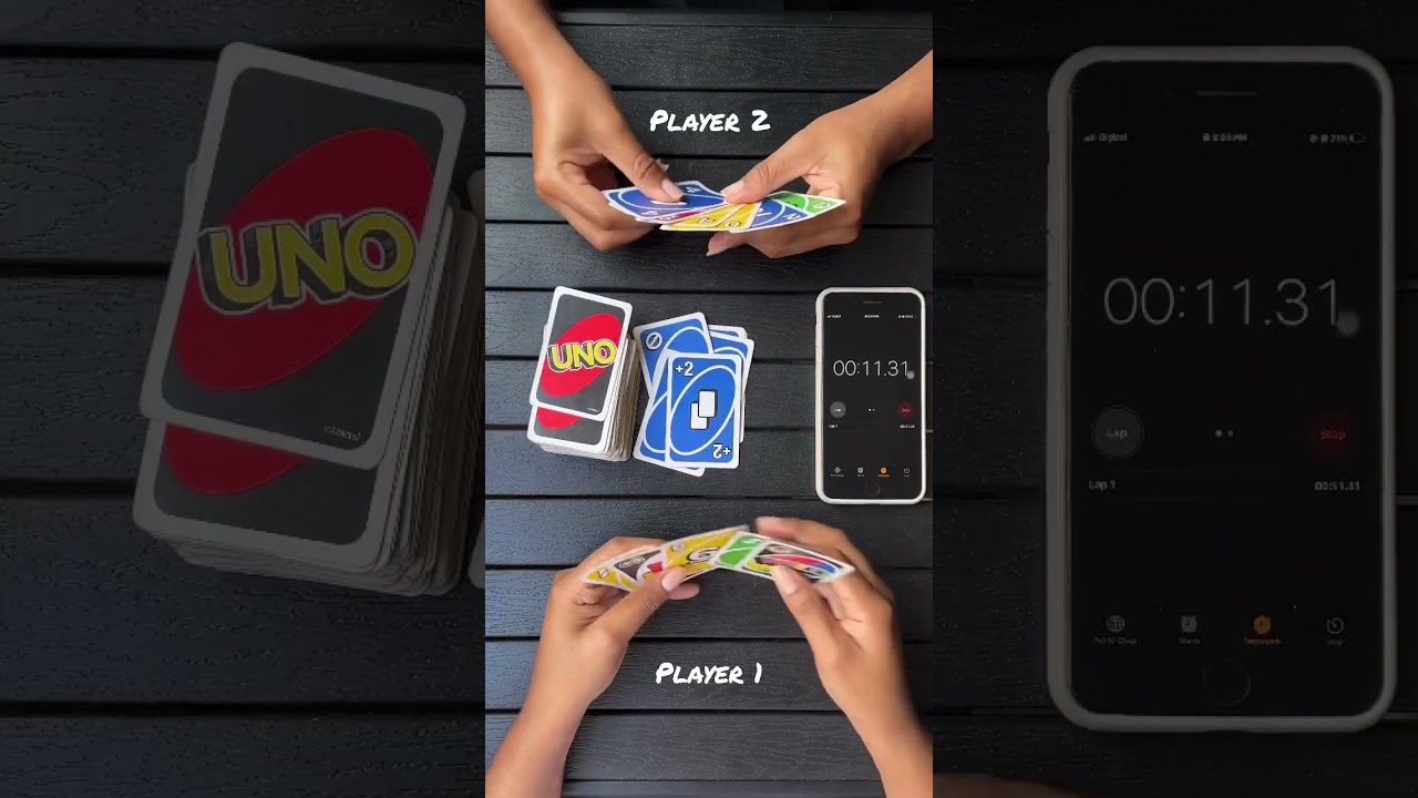 UNO SPEED CHALLENGE 💨😲 #uno #unogameplay #unocardgame #howtoplayuno
