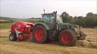 preview picture of video 'Bailing Hay in Donegal with a Fendt 724 and Lely Welger Baler'