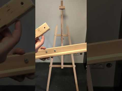 XXL Holz-Staffelei Groß 178 cm aus Buchenholz Bastelzone BZ201 - Bauanleitung