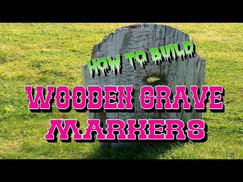 Graveyard Headstone made of wood
