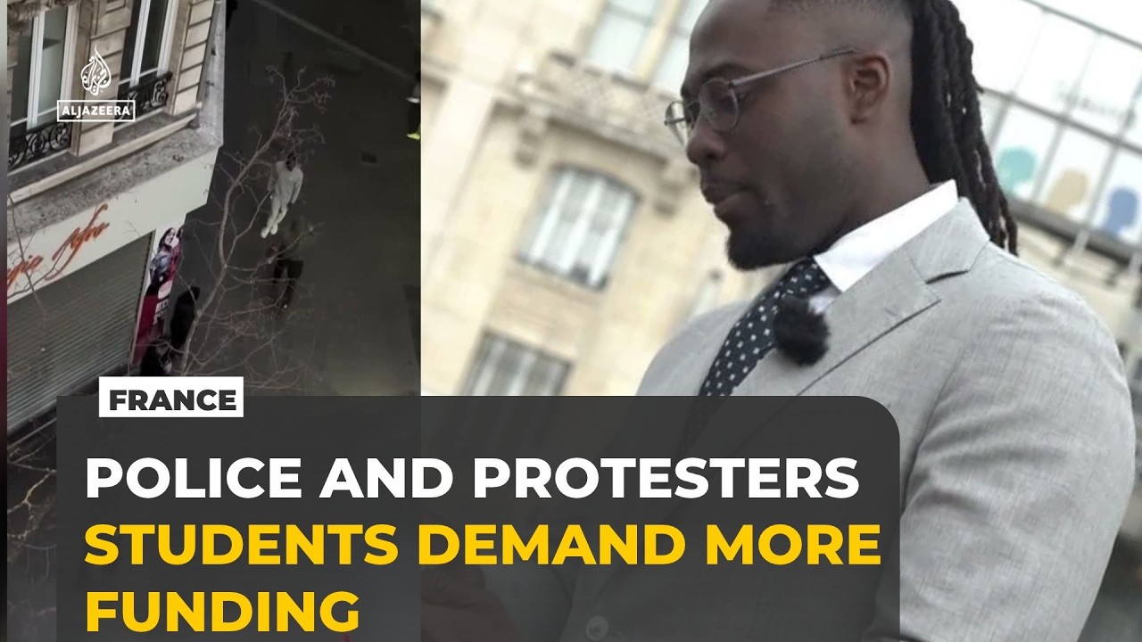 France protests: Deputy mayor tear-gassed as students demand better funding