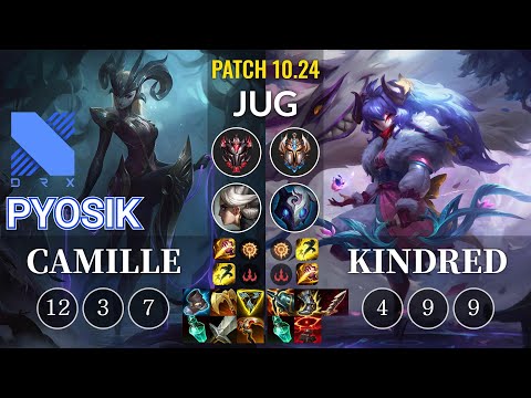 DRX Pyosik Camille vs Kindred Jungle - KR Patch 10.24