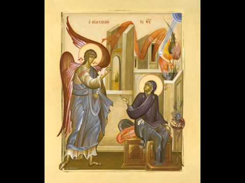 Muzikë Bizantine Shqip - Gëzohu o Hirplotë - Psal: Theodhor Peci.wmv